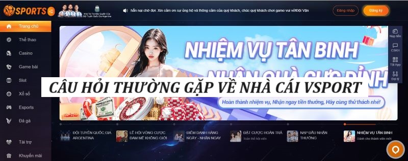 Giải đ&aacute;p c&acirc;u hỏi thường gặp về Vsport